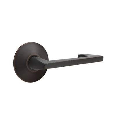 Emtek Argos Lever with Modern Rosette in Oil Rubbed Bronze