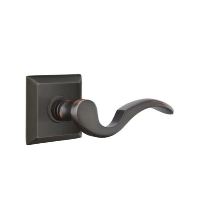 Emtek Cortina Lever with Quincy Rosette in Oil Rubbed Bronze