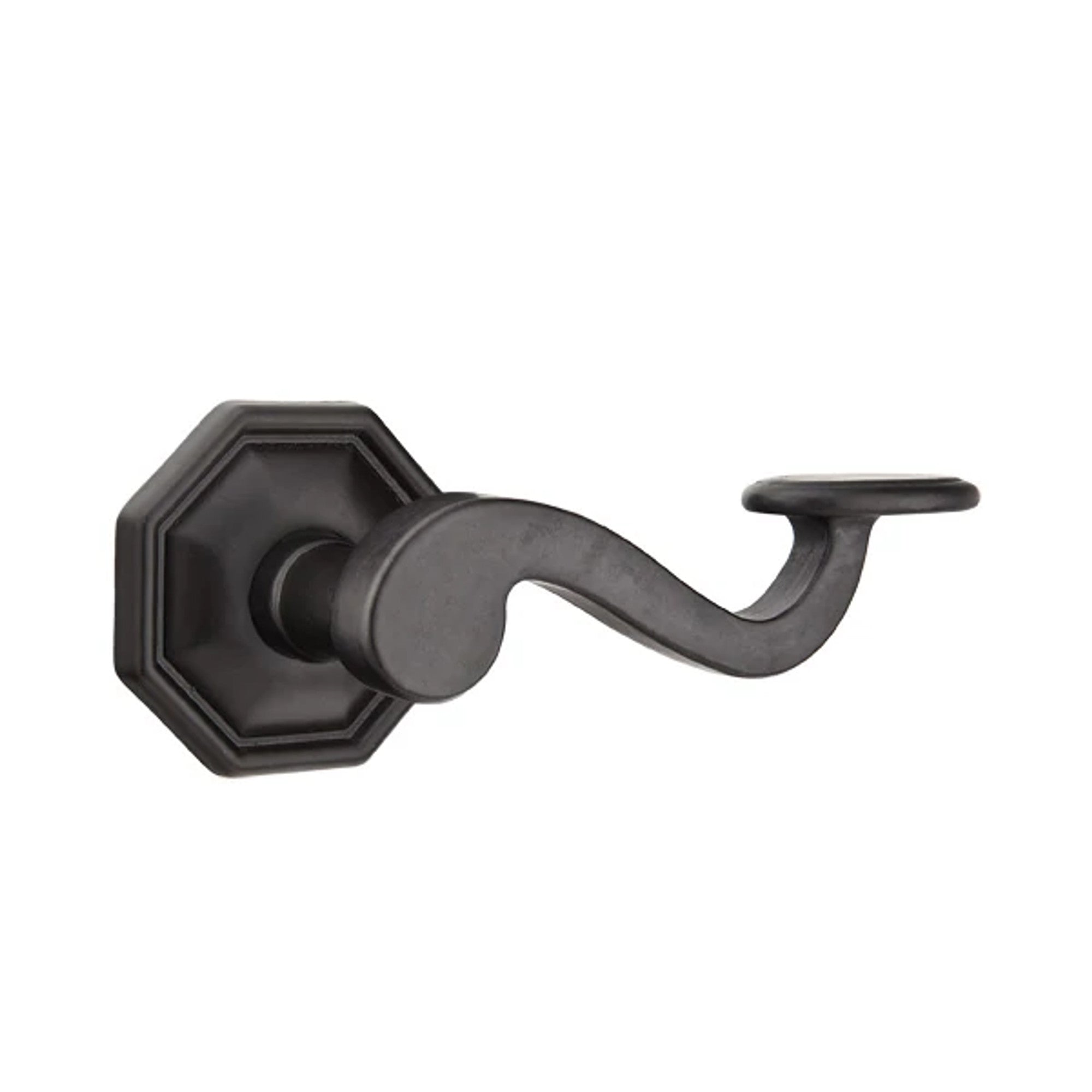 Emtek Padua Lever with #15 Rosette in Flat Black Bronze