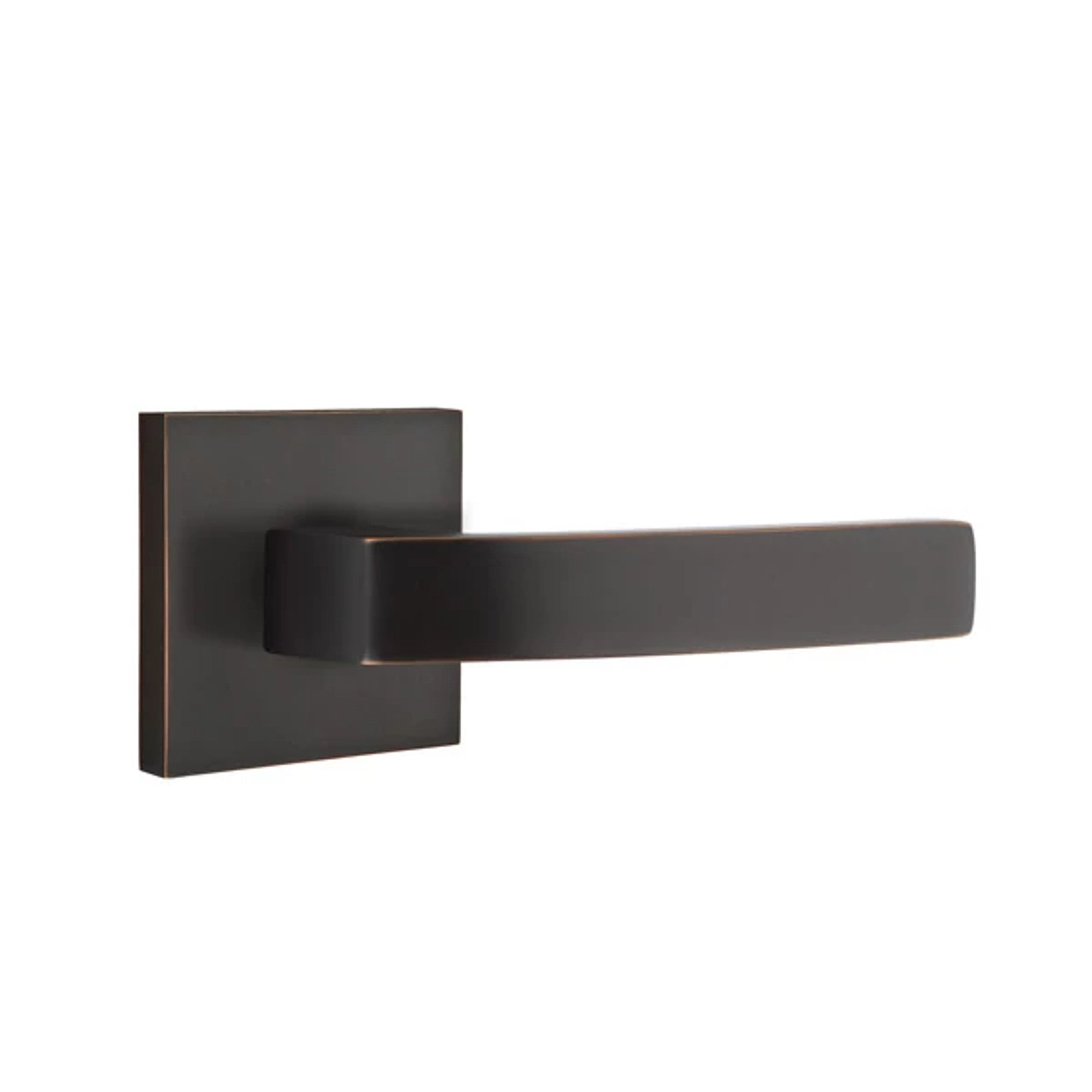 Emtek Breslin Lever with Square Rosette in Oil Rubbed Bronze
