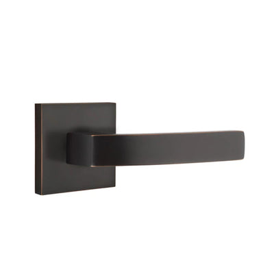 Emtek Breslin Lever with Square Rosette in Oil Rubbed Bronze