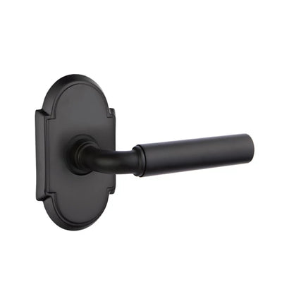 Emtek Manning Lever with #8 Rosette in Flat Black