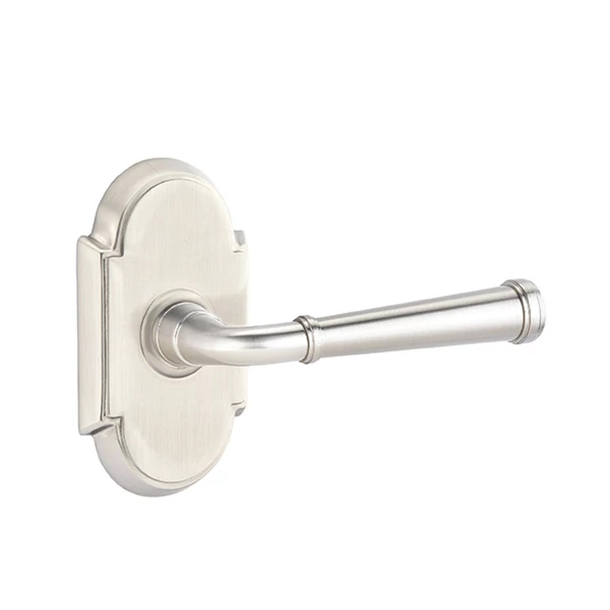 Emtek Merrimack Lever with #8 Rosette in Satin Nickel