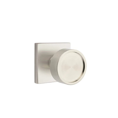 Emtek Verve Knob with Square Rosette in Satin Nickel