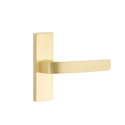 Emtek Breslin Lever with Stretto 1-1/2" x 5" in Satin Brass