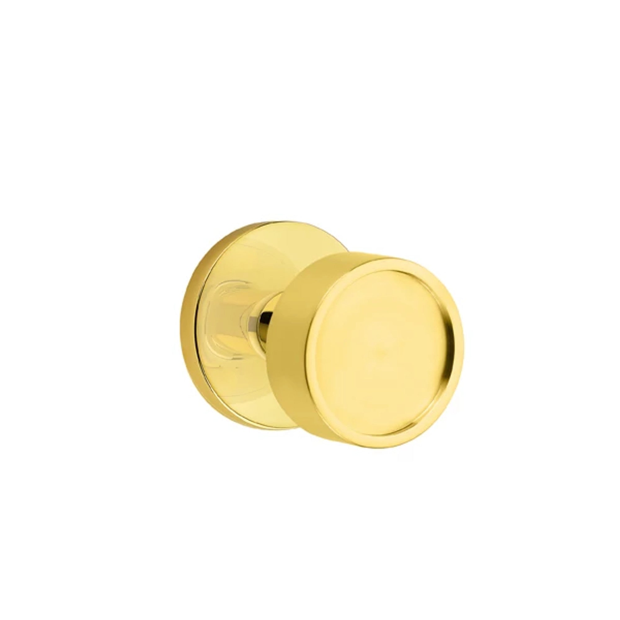Emtek Verve Knob with Disk Rosette in Unlacquered Brass