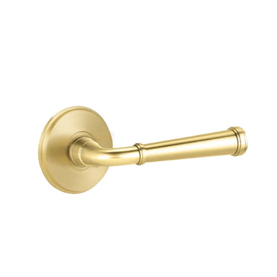 Emtek Merrimack Lever with Watford Rosette in Satin Brass