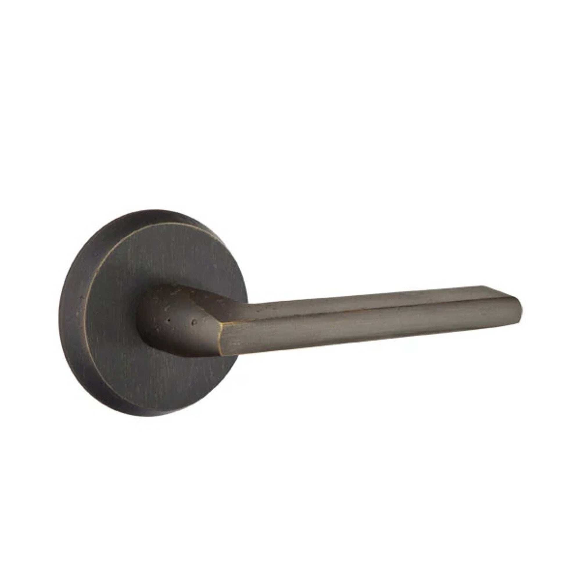 Emtek Lariat Lever with #2 Rosette in Medium Bronze