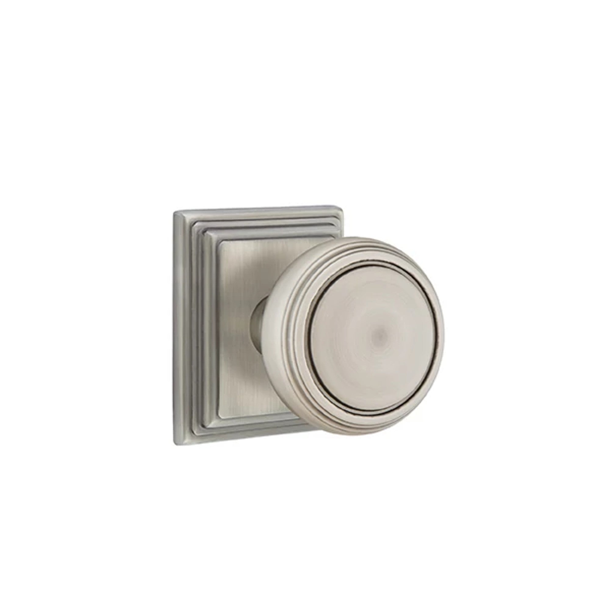 Emtek Norwich Knob with Wilshire Rosette in Pewter