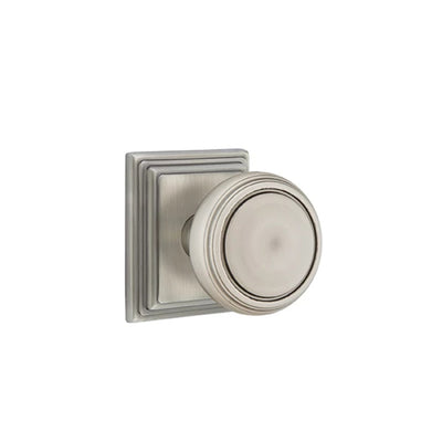Emtek Norwich Knob with Wilshire Rosette in Pewter