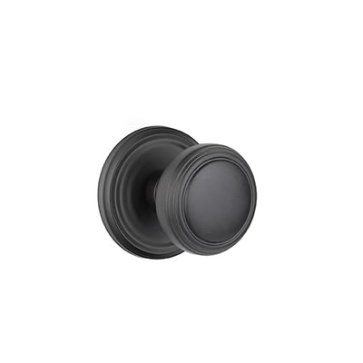 Emtek Norwich Knob with Regular Rosette in Flat Black