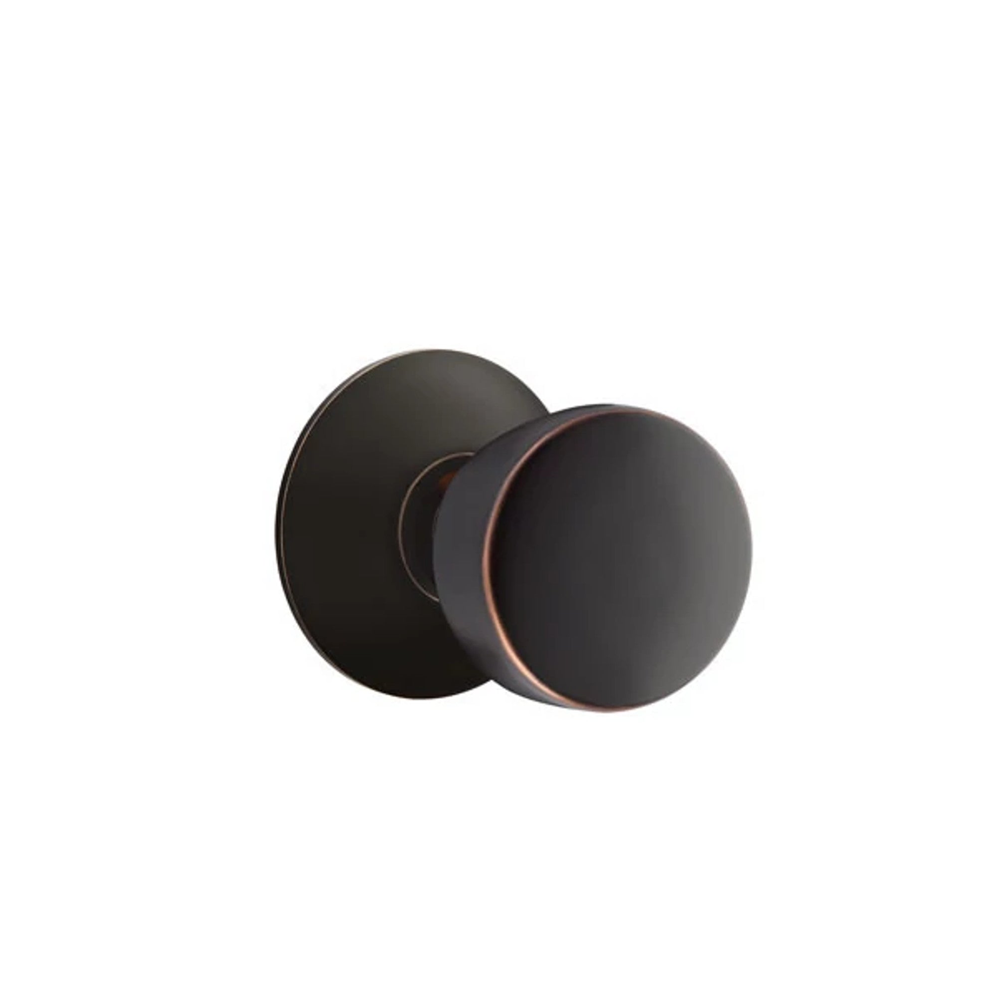 Emtek Laurent Knob with Modern Rosette in Oil Rubbed Bronze