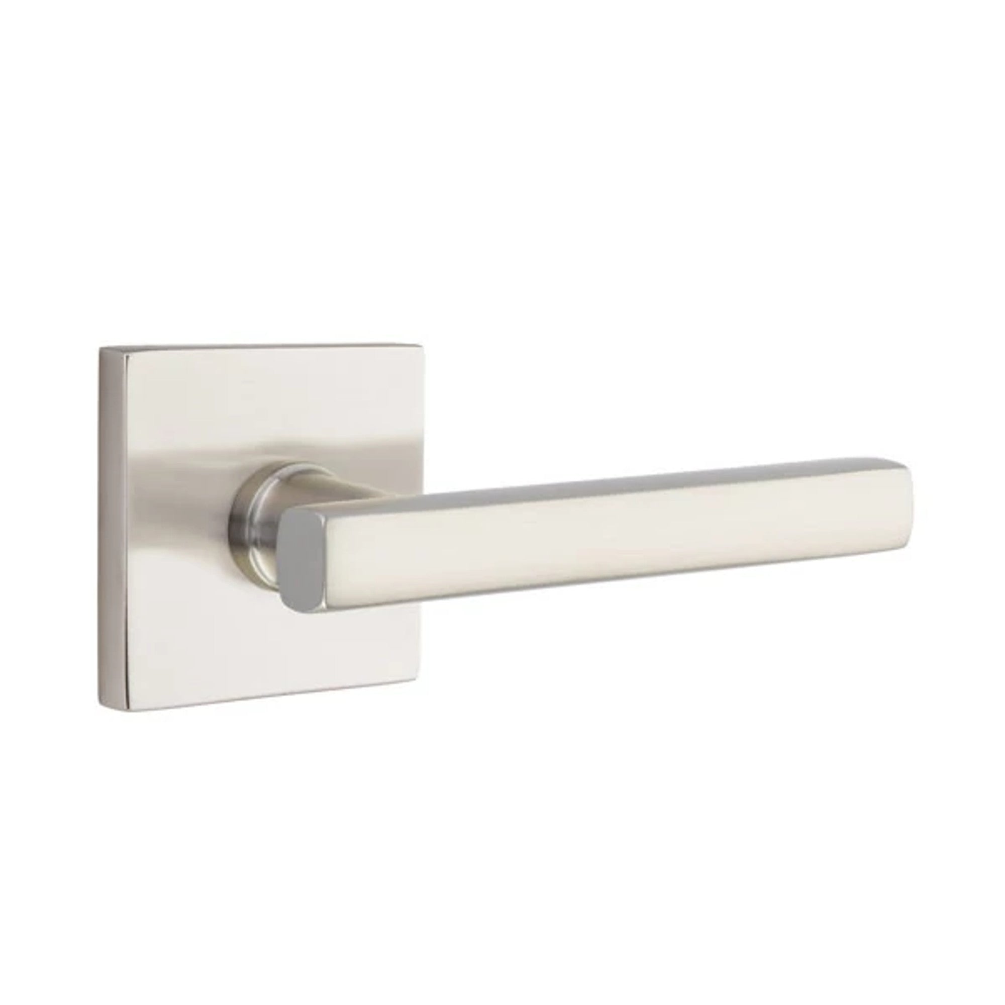 Emtek Freestone Lever with Square Rosette in Satin Nickel
