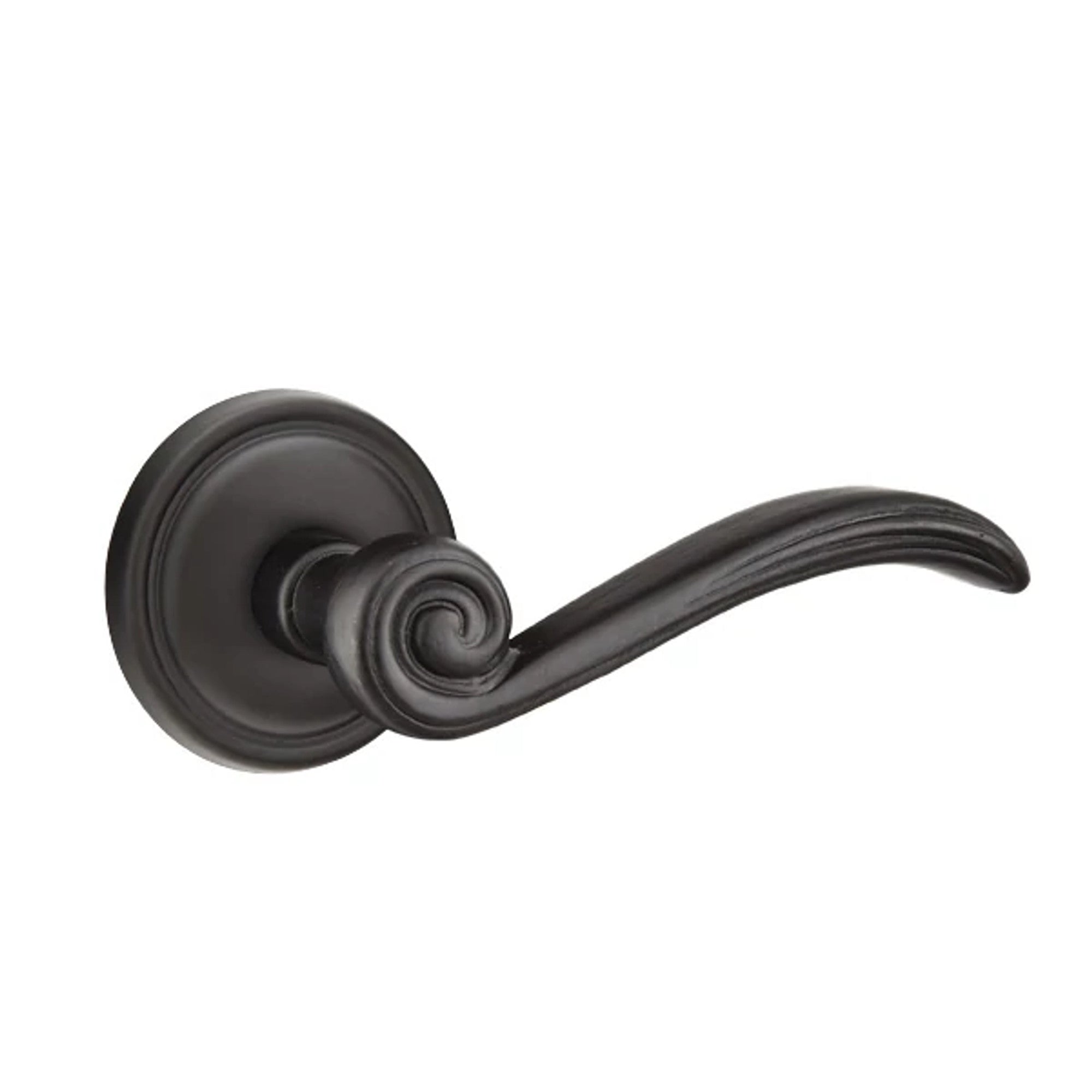 Emtek Medici Lever with #12 Rosette in Flat Black Bronze