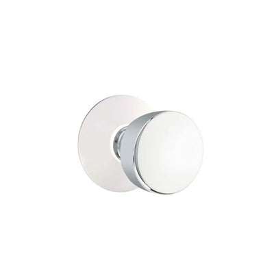 Emtek Laurent Knob with Modern Rosette in Polished Chrome