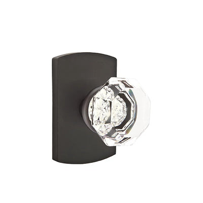 Emtek Old Town Knob with #4 Rosette in Flat Black Bronze