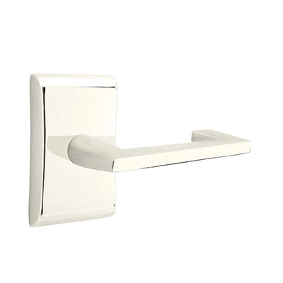 Emtek Argos Lever with Neos Rosette in Polished Nickel