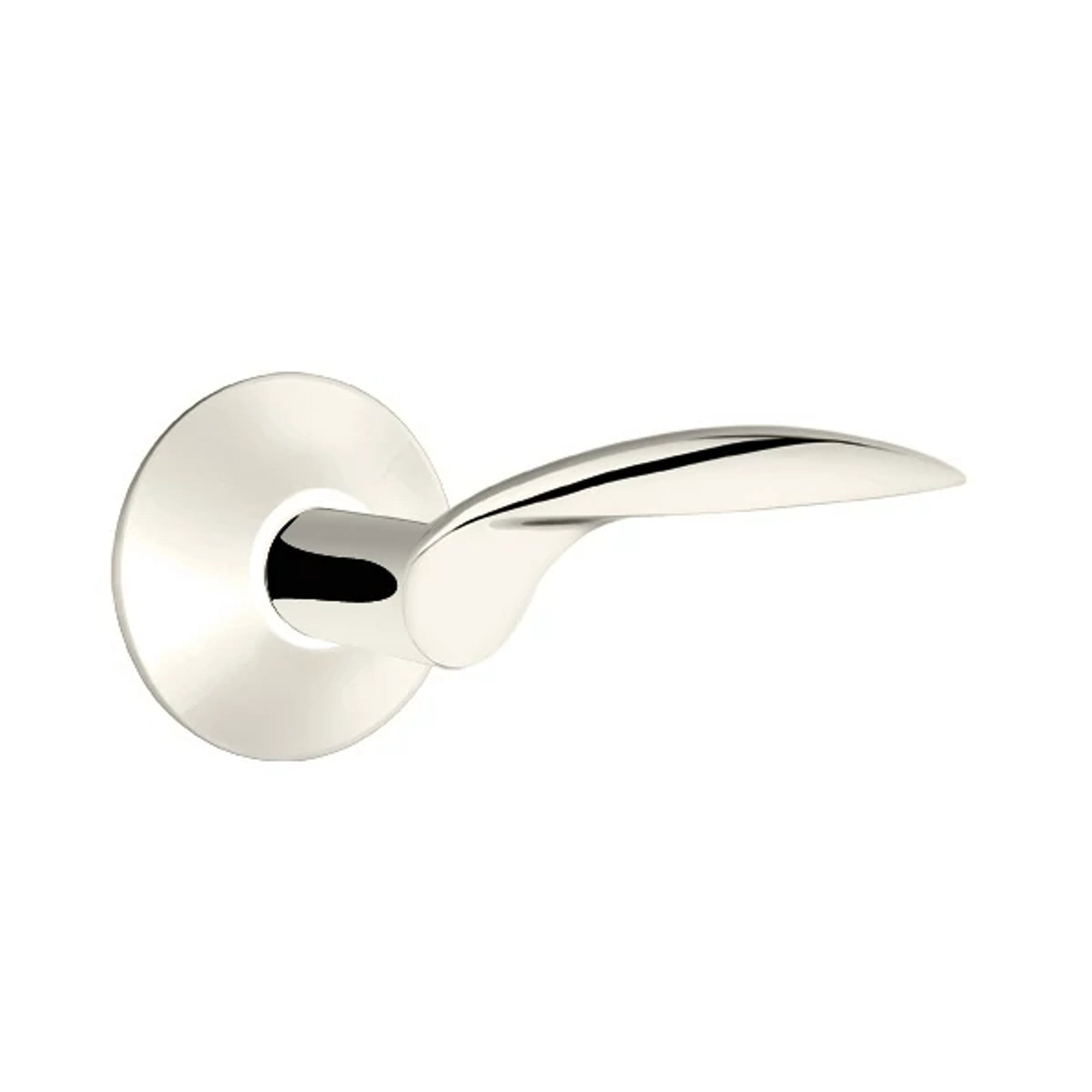 Emtek Mercury Lever with Modern Rosette in Polished Nickel