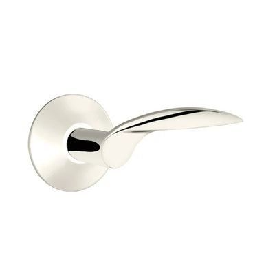 Emtek Mercury Lever with Modern Rosette in Polished Nickel