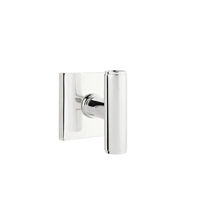 Emtek Ace Knob with Square Rosette in Polished Chrome
