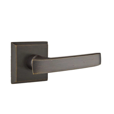 Emtek Yuma Lever with #6 Rosette in Medium Bronze