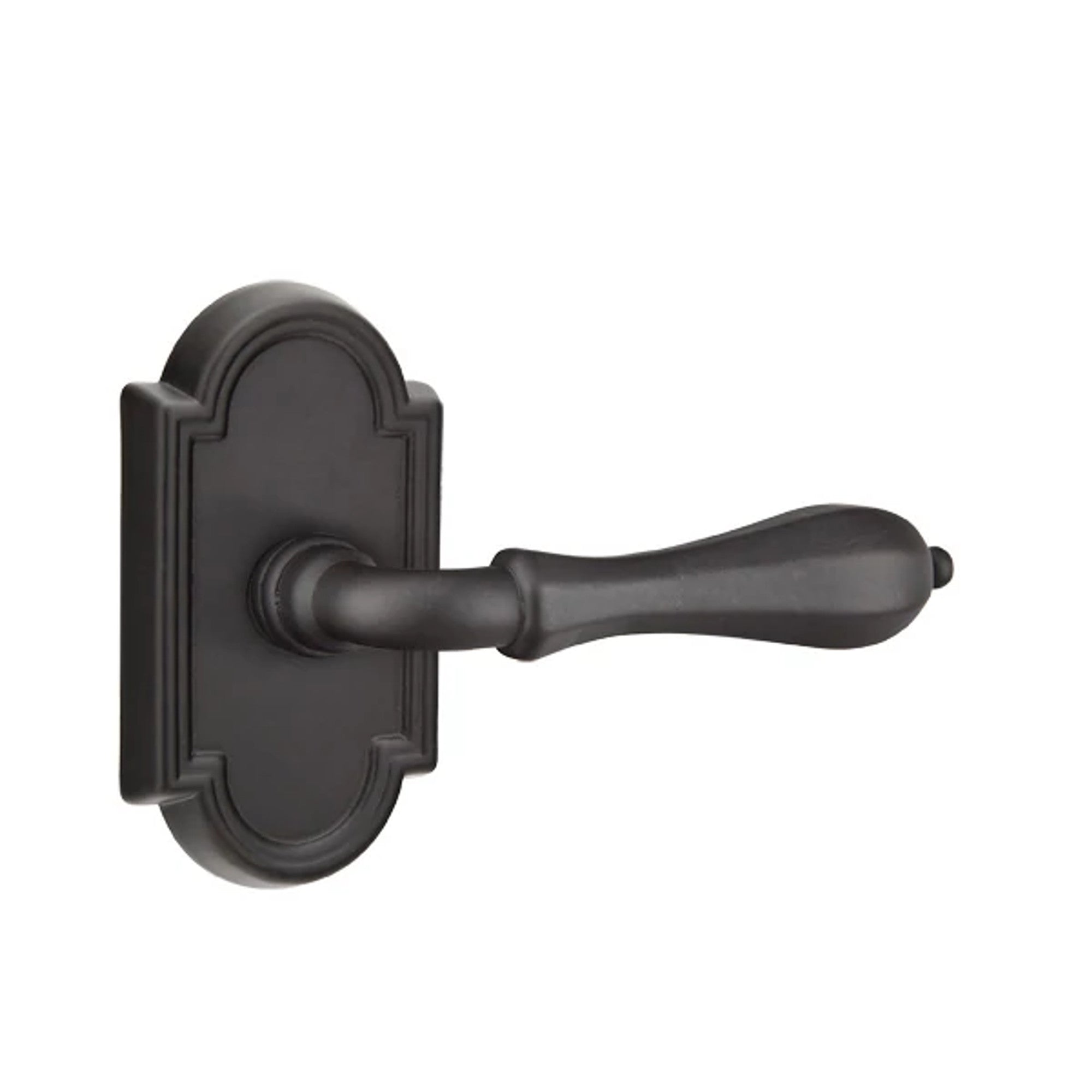 Emtek Octagon Lever with #11 Rosette in Flat Black Bronze