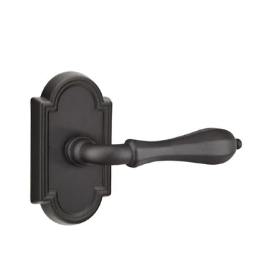 Emtek Octagon Lever with #11 Rosette in Flat Black Bronze