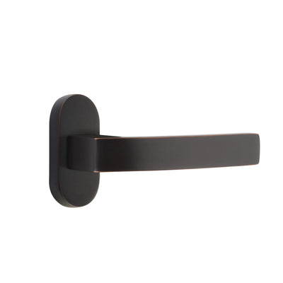 Emtek Breslin Lever with Oval Stretto 1-1/2" x 3" in Oil Rubbed Bronze