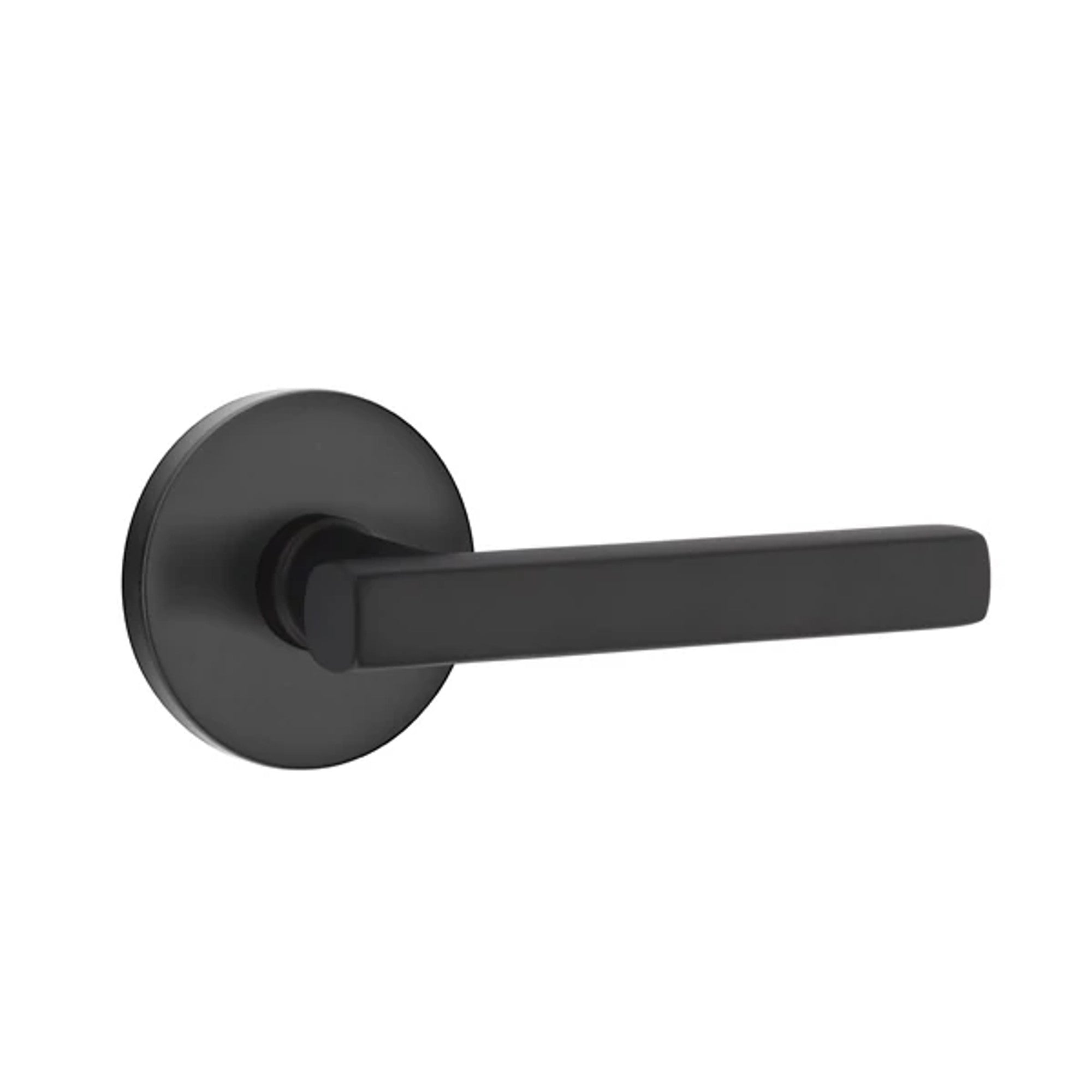 Emtek Freestone Lever with Disk Rosette in Flat Black
