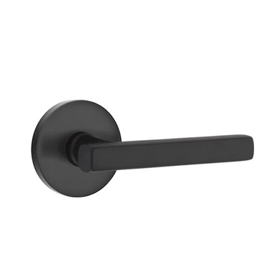 Emtek Freestone Lever with Disk Rosette in Flat Black