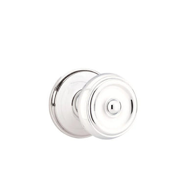 Emtek Waverly Knob with Watford Rosette in Polished Chrome