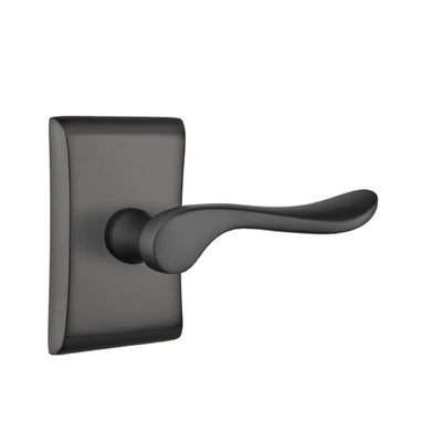 Emtek Luzern Lever with Neos Rosette in Flat Black