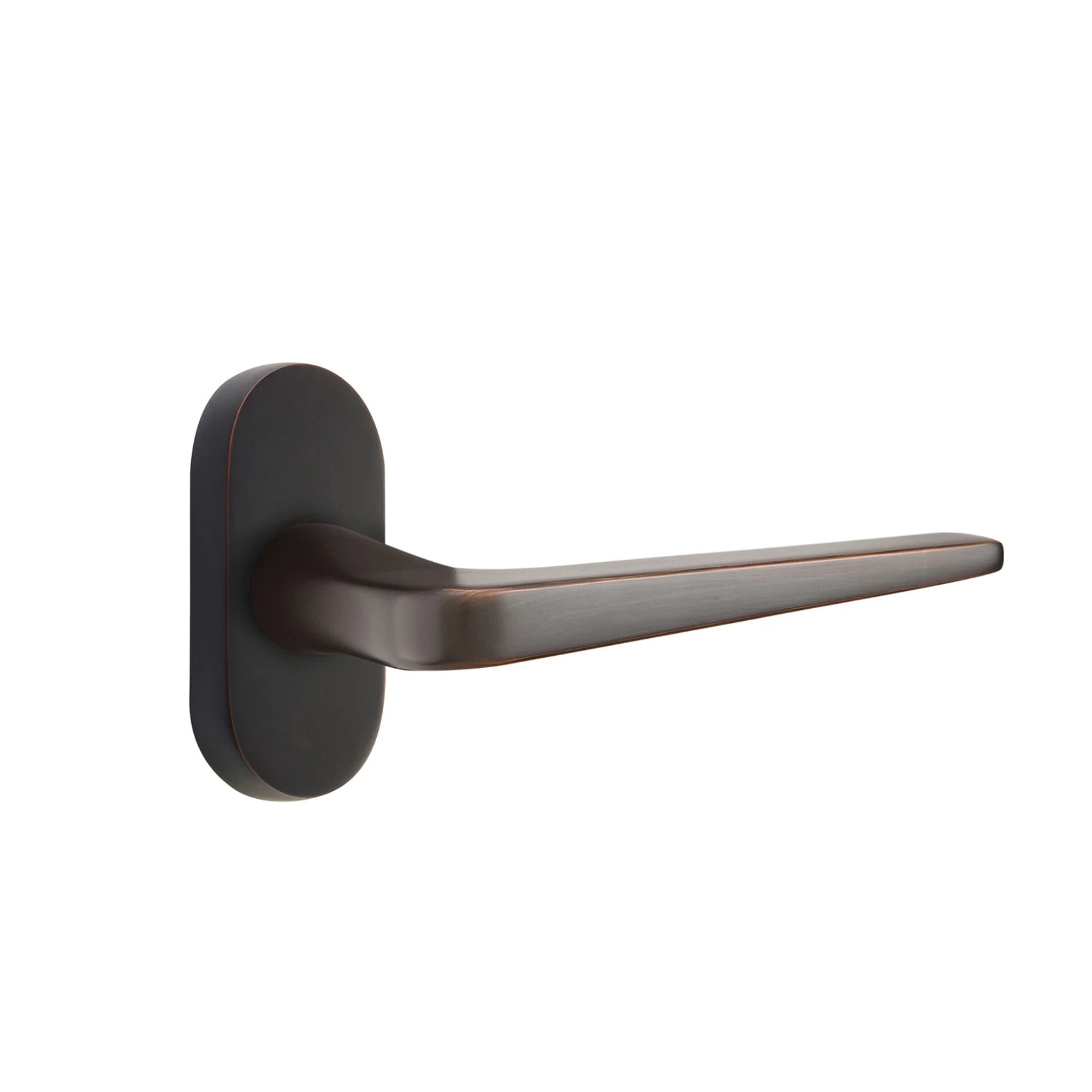 Emtek Athena Lever with Oval Stretto 1-1/2" x 3" in Oil Rubbed Bronze