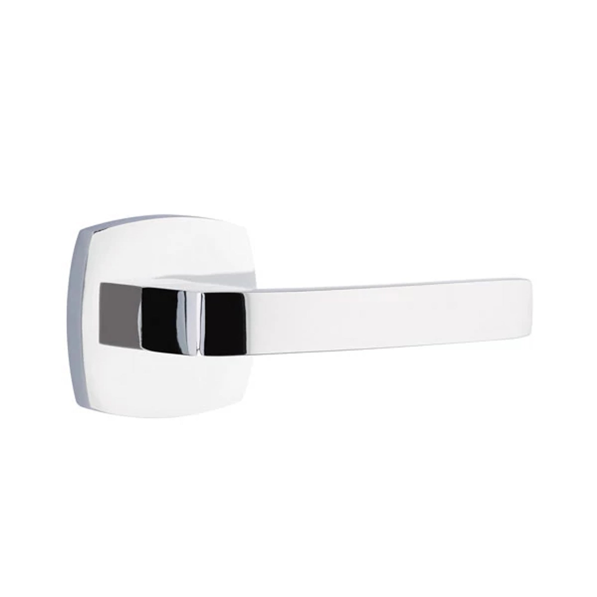 Emtek Breslin Lever with Urban Modern Rosette in Polished Chrome
