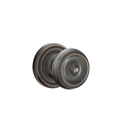 Emtek Waverly Knob with Regular Rosette in Oil Rubbed Bronze