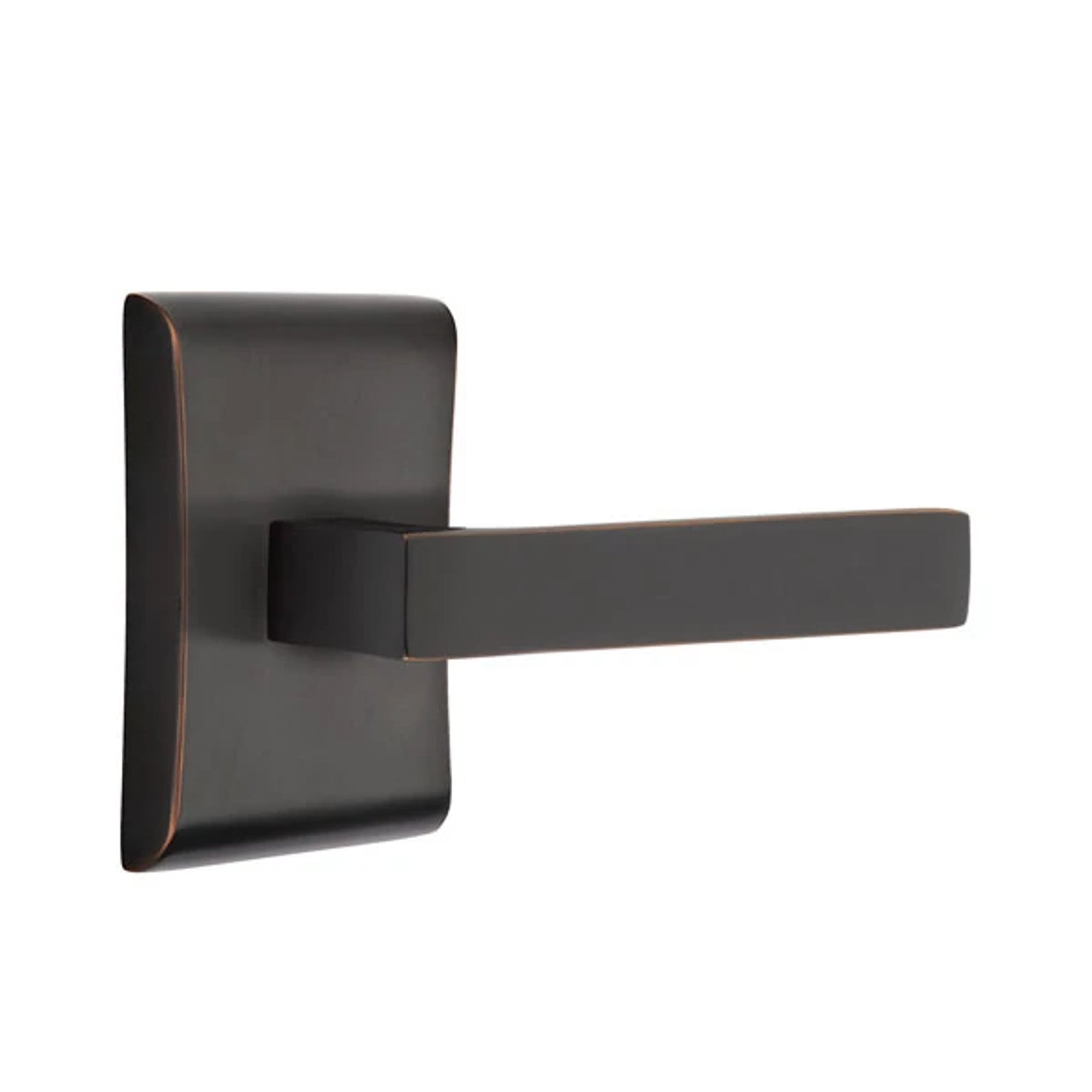 Emtek Dumont Lever with Neos Rosette in Oil Rubbed Bronze