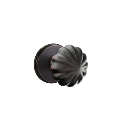 Emtek Melon Knob with Watford Rosette in Oil Rubbed Bronze
