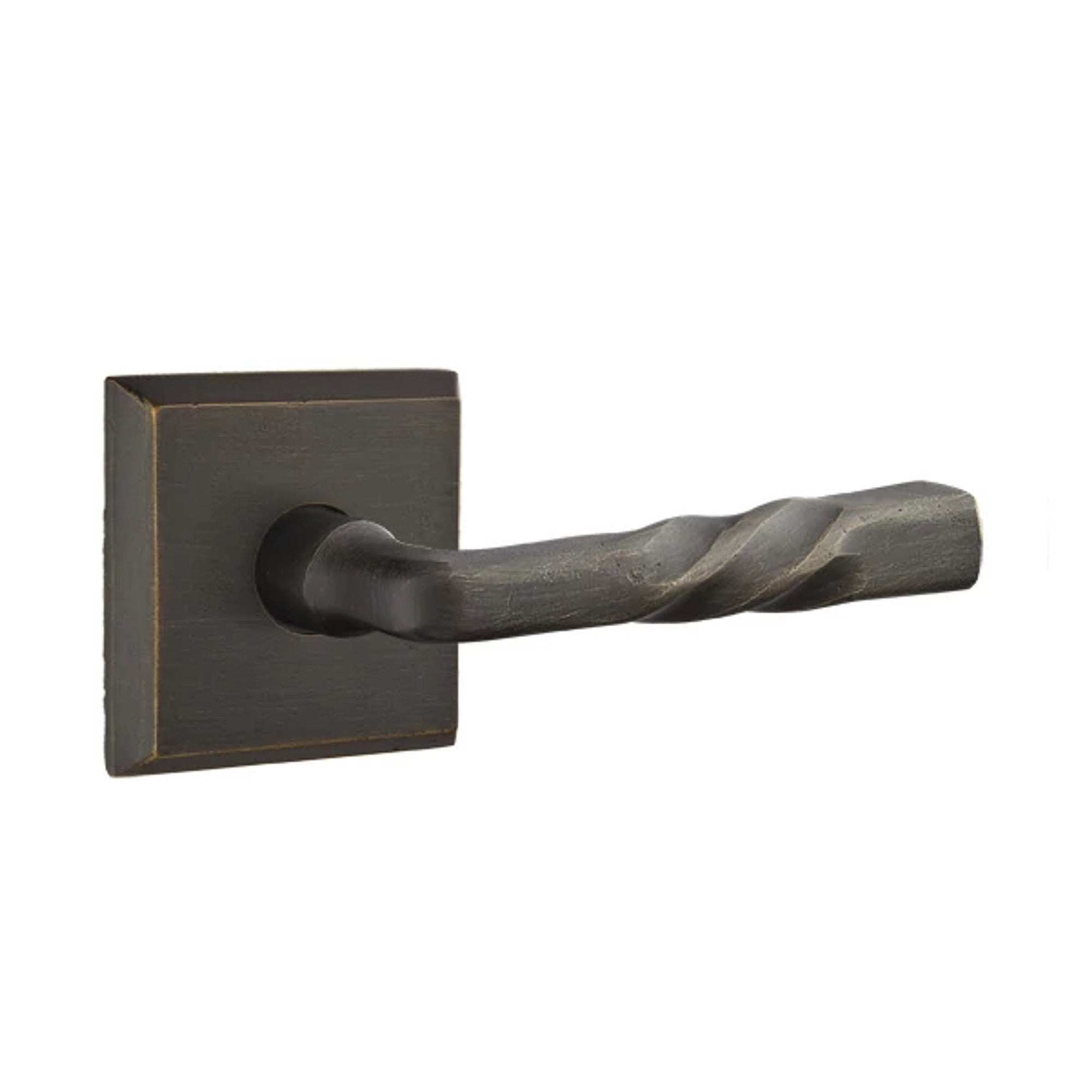 Emtek Montrose Lever with #6 Rosette in Medium Bronze