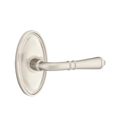 Emtek Turino Lever with Oval Rosette in Satin Nickel