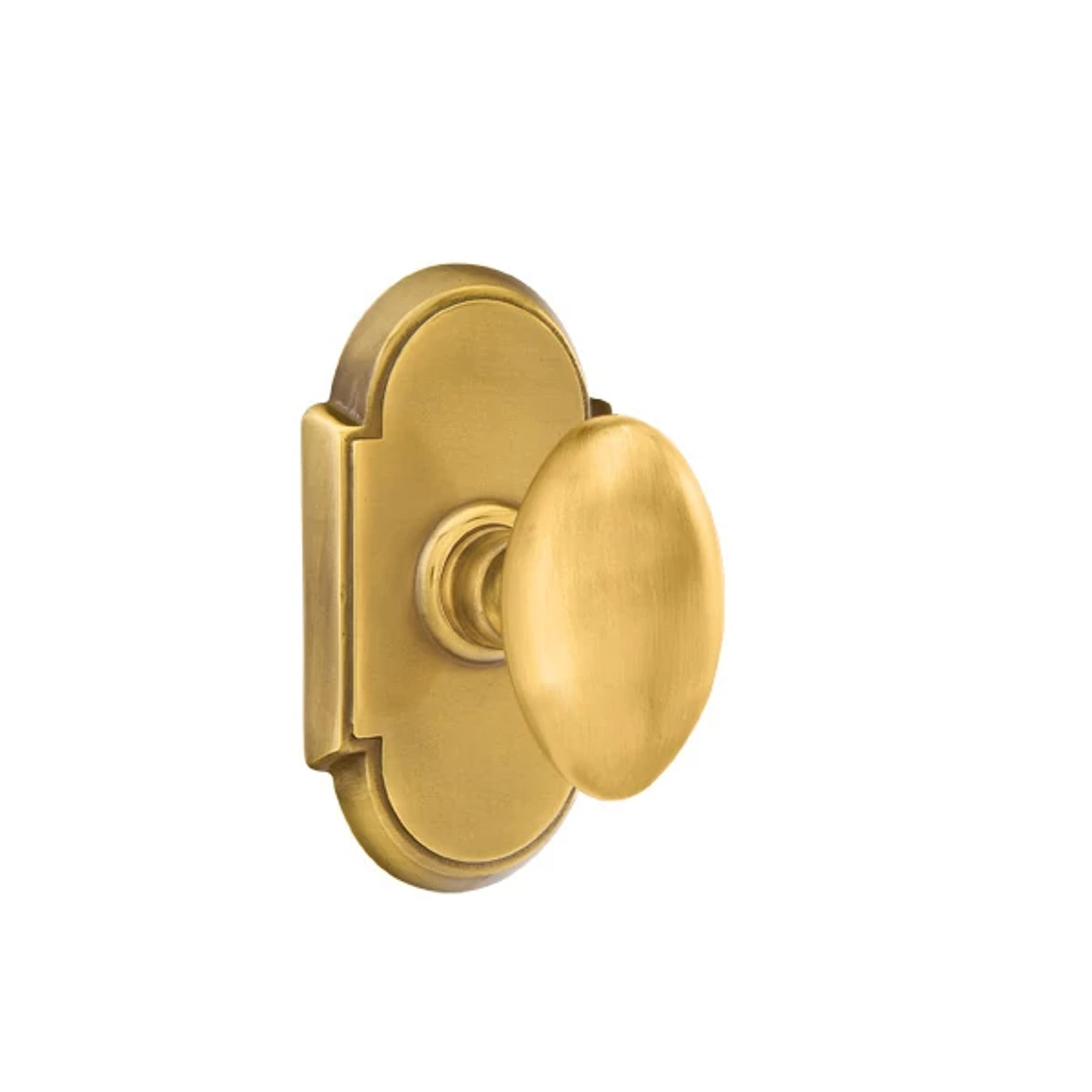 Emtek Egg Knob with #8 Rosette in French Antique