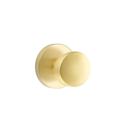 Emtek Laurent Knob with Disk Rosette in Satin Brass