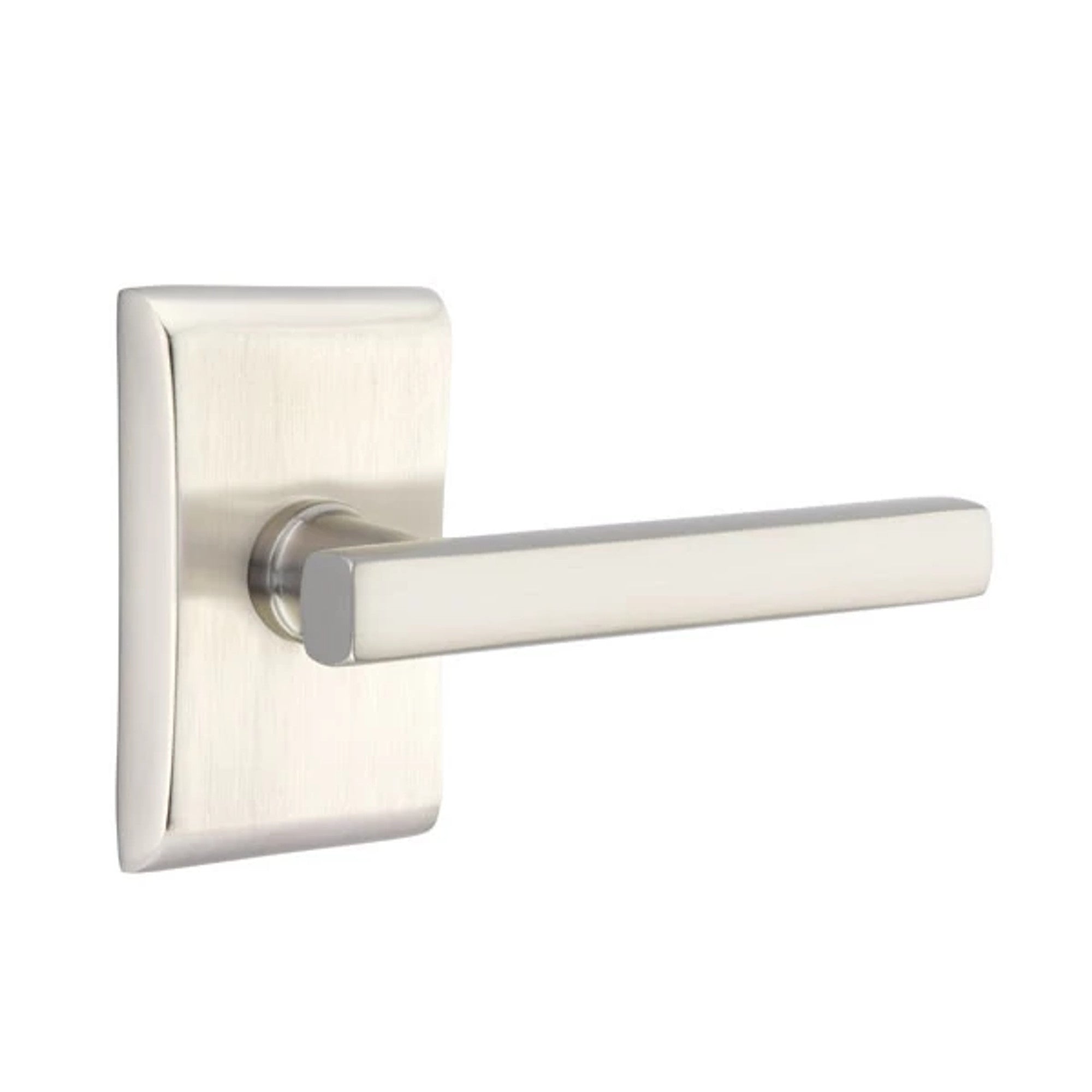 Emtek Freestone Lever with Neos Rosette in Satin Nickel