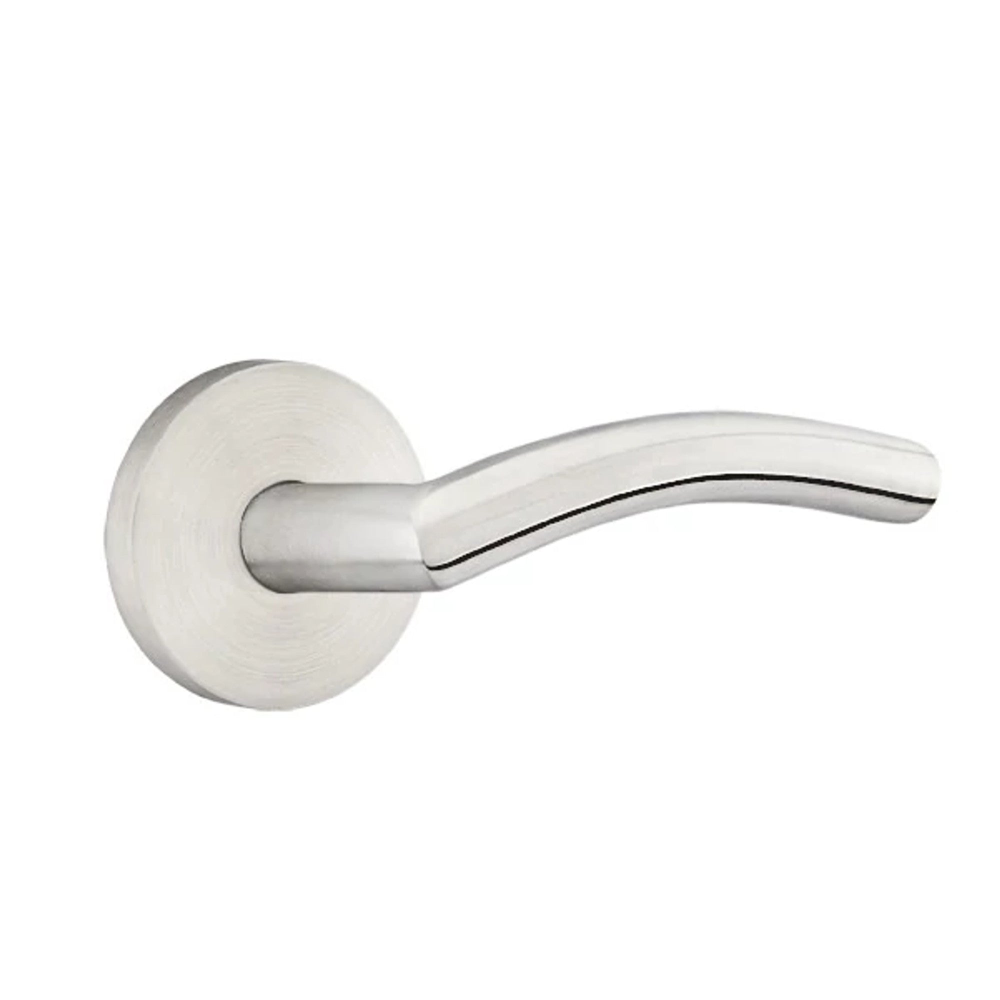 Emtek Stainless Steel Dresden Lever with Disk Rosette in Brushed Stainless Steel
