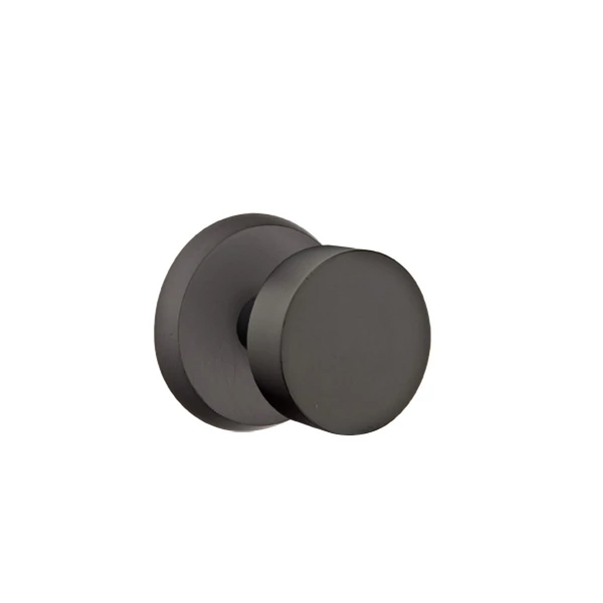 Emtek Round Bronze Knob with #2 Rosette in Flat Black Bronze