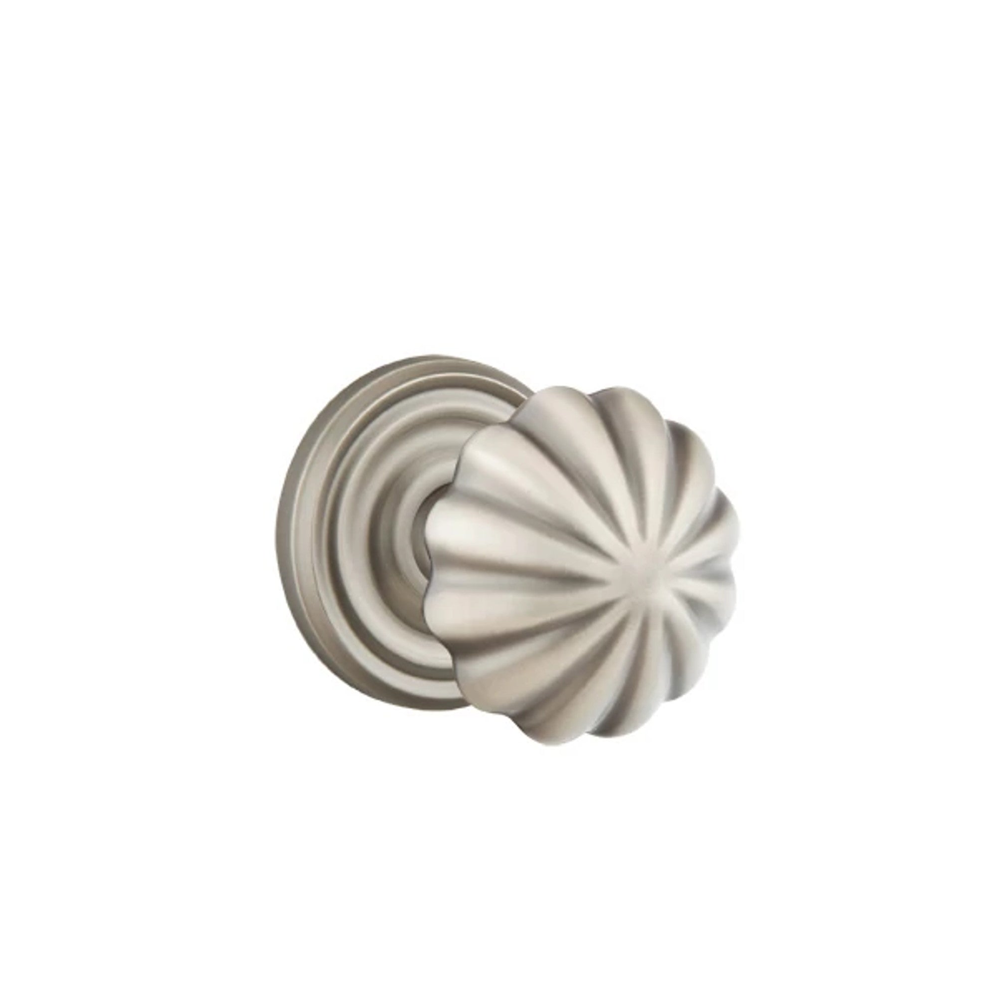 Emtek Melon Knob with Regular Rosette in Pewter