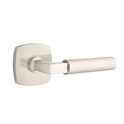 Emtek Hercules Lever with Urban Modern Rosette in Satin Nickel