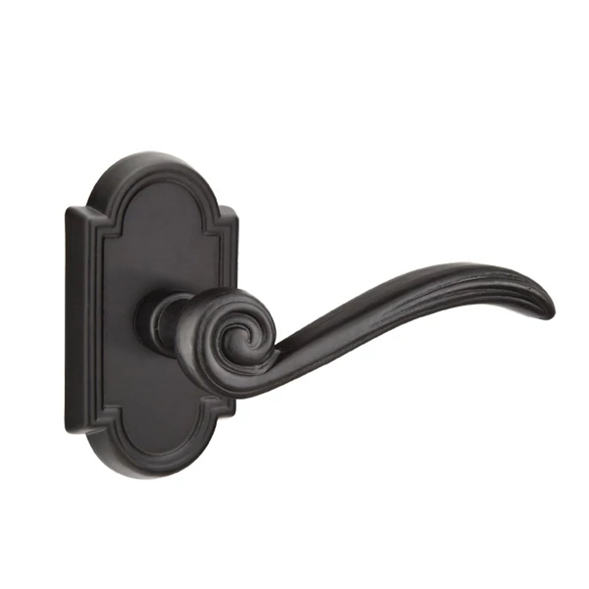 Emtek Medici Lever with #11 Rosette in Flat Black Bronze