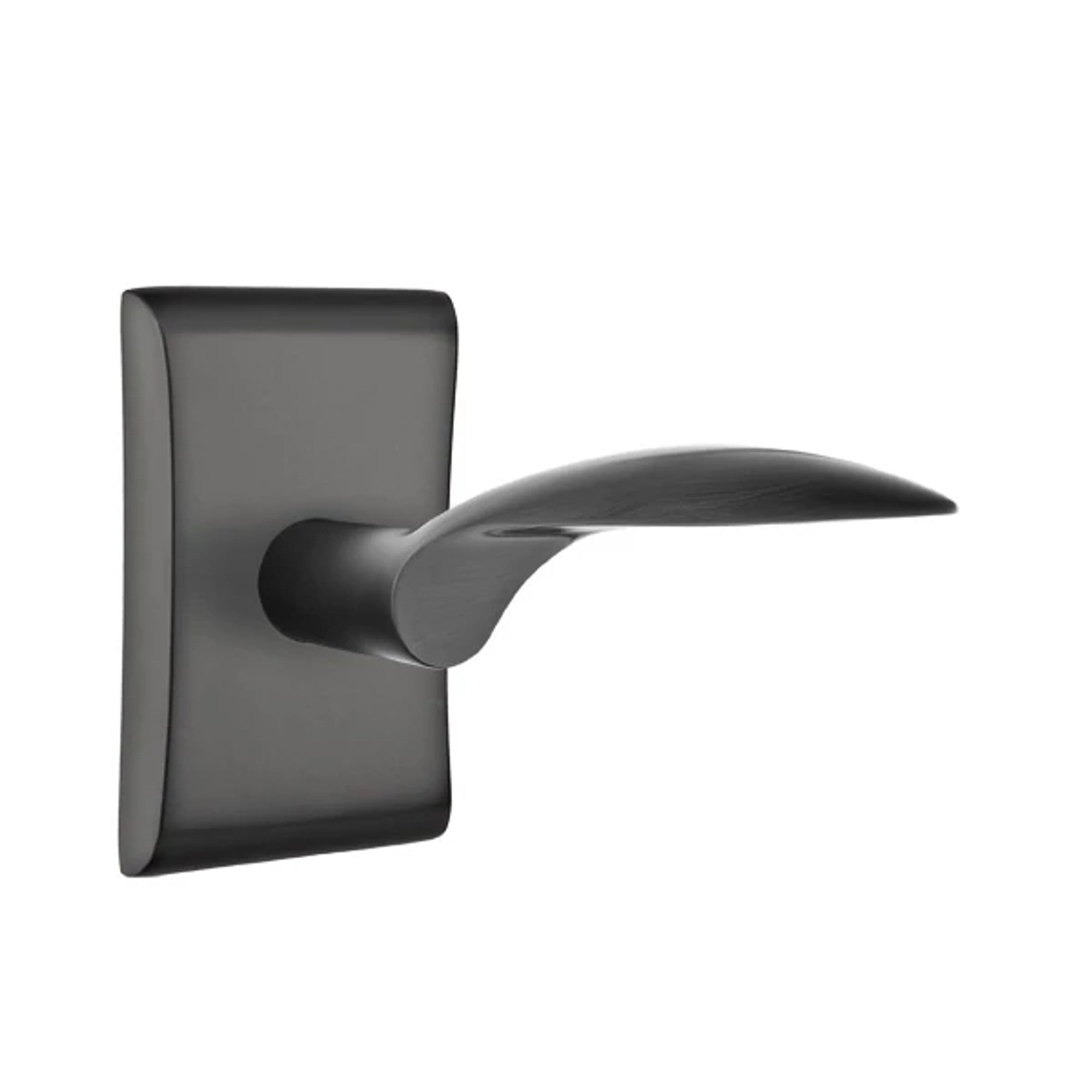 Emtek Mercury Lever with Neos Rosette in Flat Black