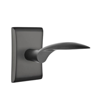 Emtek Mercury Lever with Neos Rosette in Flat Black