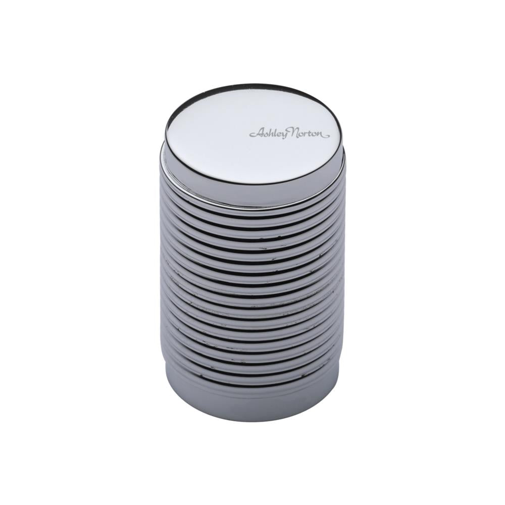 Ashley Norton MT3840 Reeded Stick Cabinet Knob in Polished Chrome